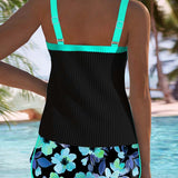 Laluna® | Ensemble de Tankini Élégant en Deux Pièces