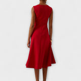 Claire™ | Robe midi élégante avec drapés
