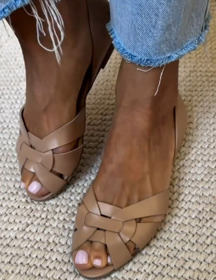 Serafina™ | Sandales Tressées Nature