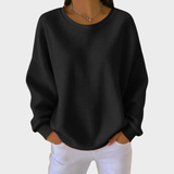 Nora | Pull en Coton Tricoté en Waffle d'Hiver avec Manches Longues
