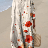 Elena | Robe Printanière Aérée à Manches Longues