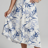 Kael | Robe Midi Imprimée Botanique à Col V
