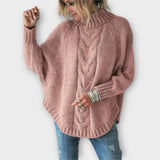 Elysian - Pull Tricoté avec Motif de Câbles