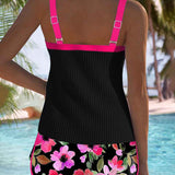 Laluna® | Ensemble de Tankini Élégant en Deux Pièces