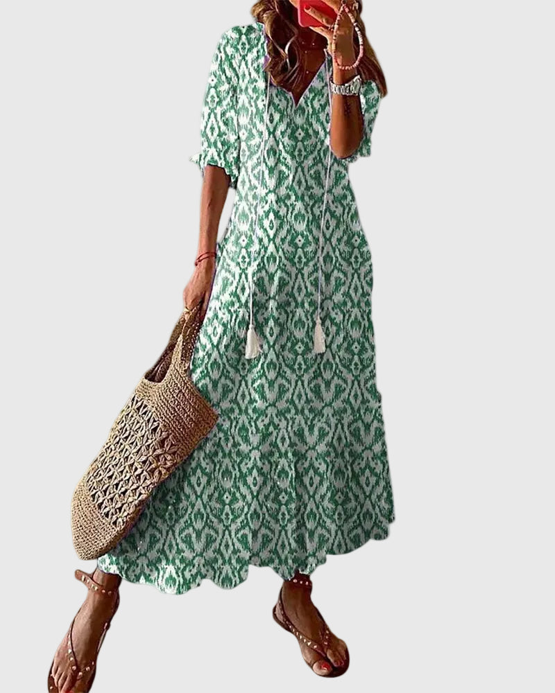 Amalia | Robe Maxi Vintage Bohème