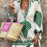 Flore | Robe Mini d'Été avec Imprimé Unique Simple et Tropical