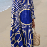 Nadine | Robe Printanière Aérée avec Manches Longues