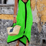 Nancy | Robe Midi Colorblock Style Lavechic Île