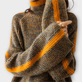 Breseis - Pull Vintage avec Col Montant