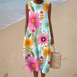 Robe d’Été Confortable Sans Manches