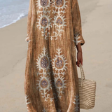 Karina | Robe Printanière Aérée à Manches Longues