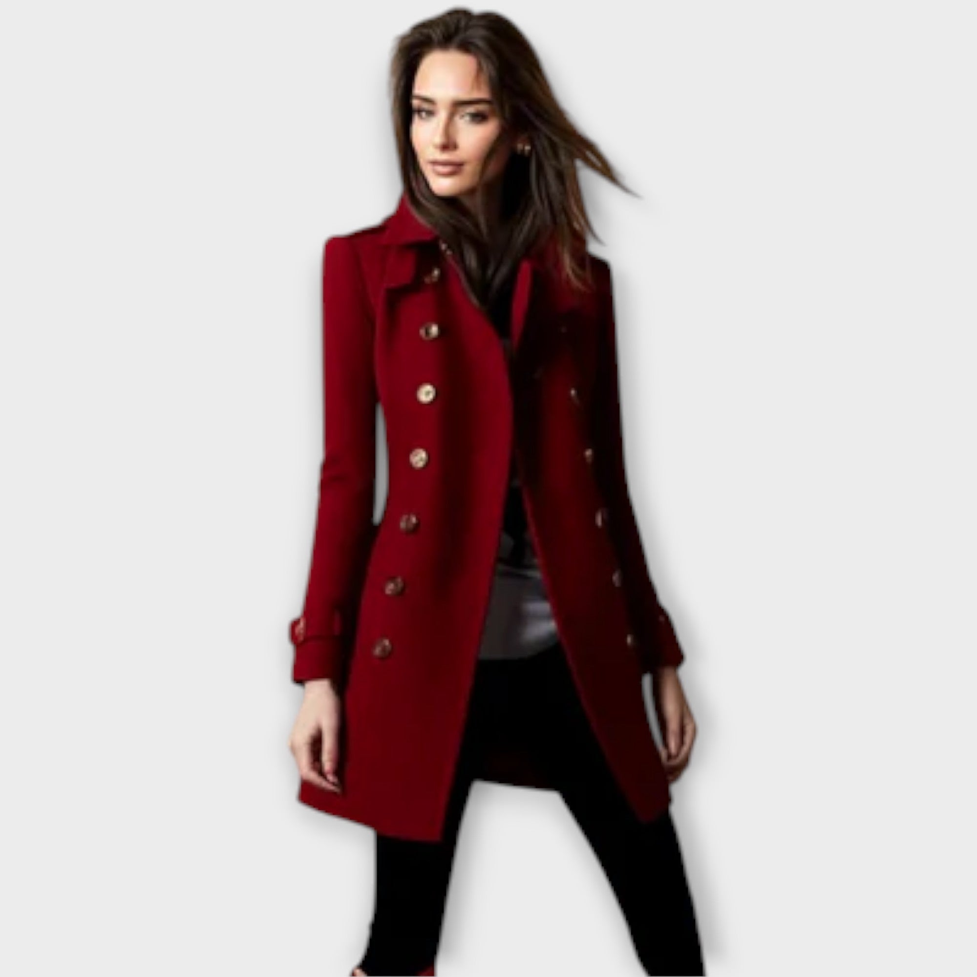 Linda - Manteau Trench à Double Boutonnage