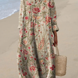 Soraya | Robe Printanière Aérée à Manches Longues