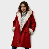 Antonia – Manteau Douillet Doublé en Fourrure