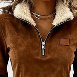 Daisy | Top avec Doublure en Fleece et Demi-Zip