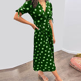 Miley - Robe V-Cou à Pois