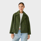Aria | Manteau Court en Laine pour l'Hiver