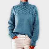 Eva - Pull Isolant avec Détail en Tricot de Corde