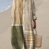 Talia | Robe Printanière Aérée à Manches Longues