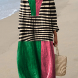 Viona | Robe Printanière Aérée à Manches Longues