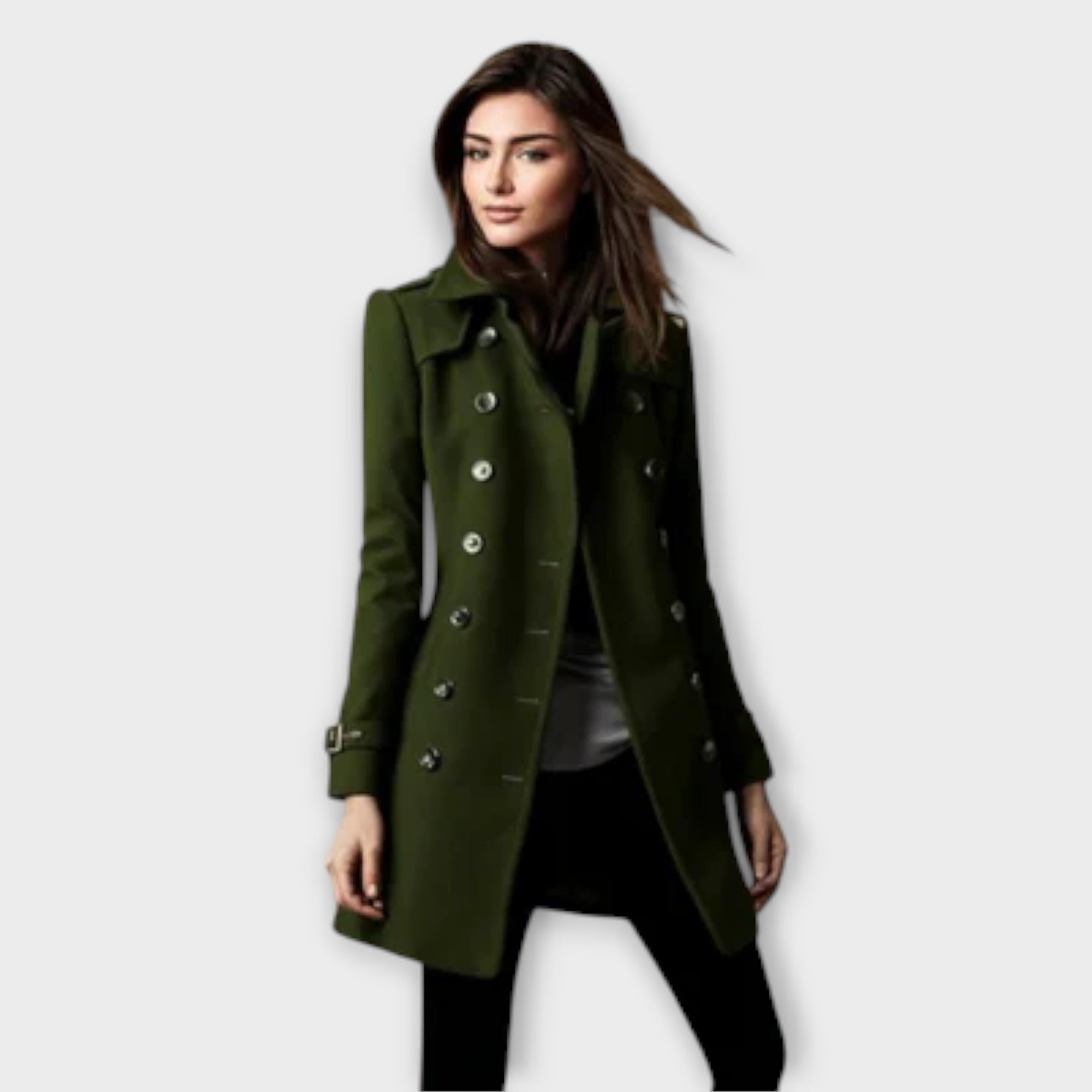 Linda - Manteau Trench à Double Boutonnage