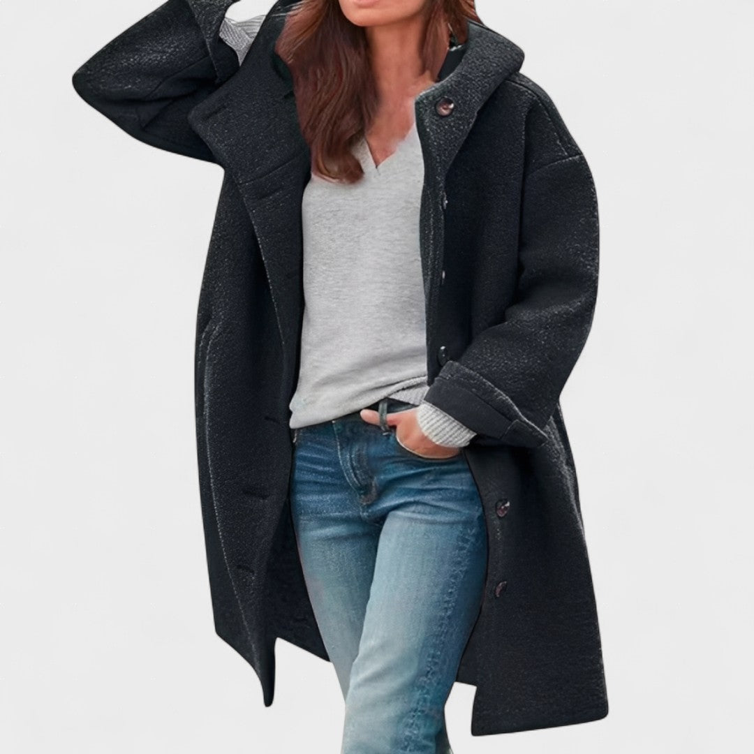 Ella | Manteau Confortable de Longueur Moyenne pour Usage Quotidien