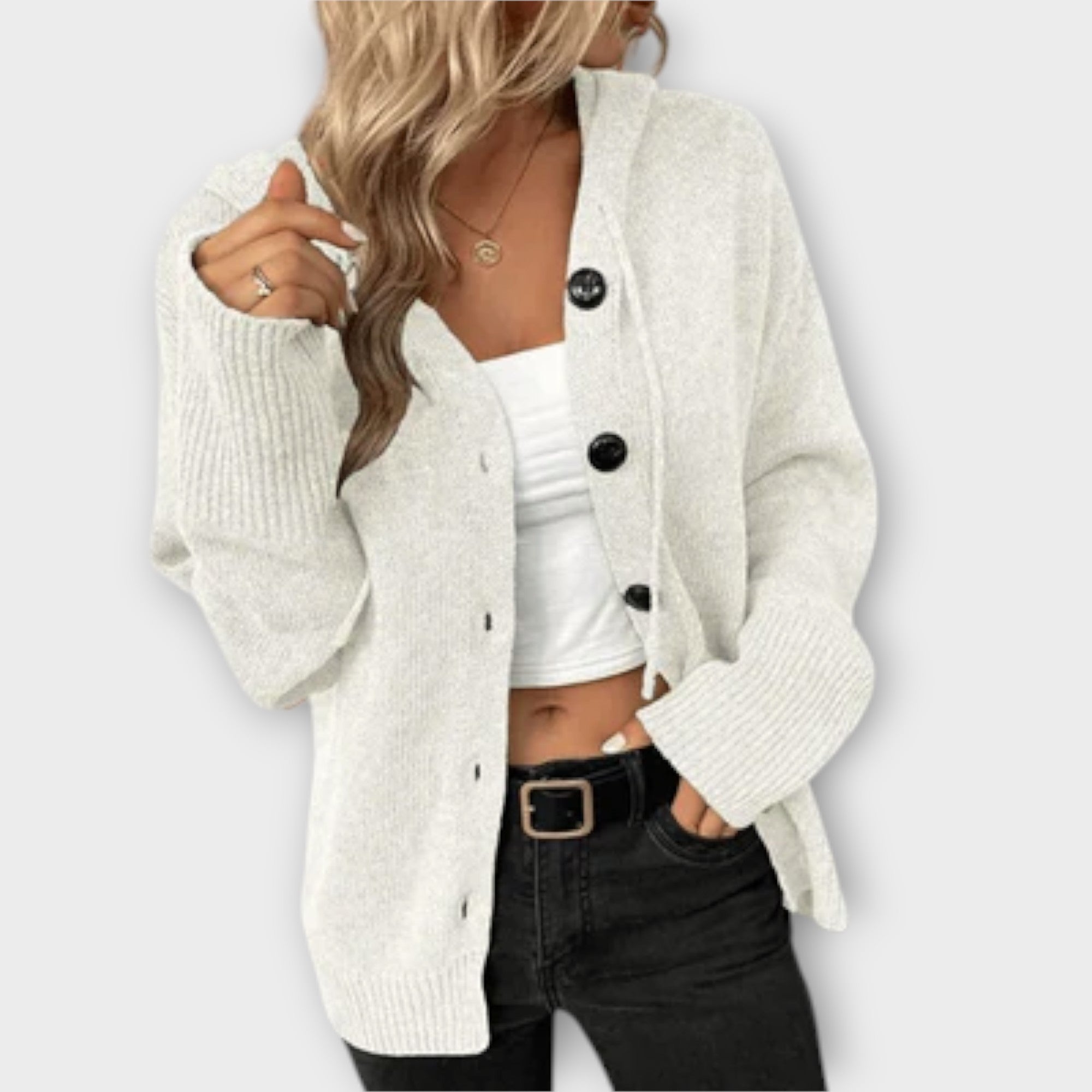 Brittan - Cardigan Tricoté avec Boutons