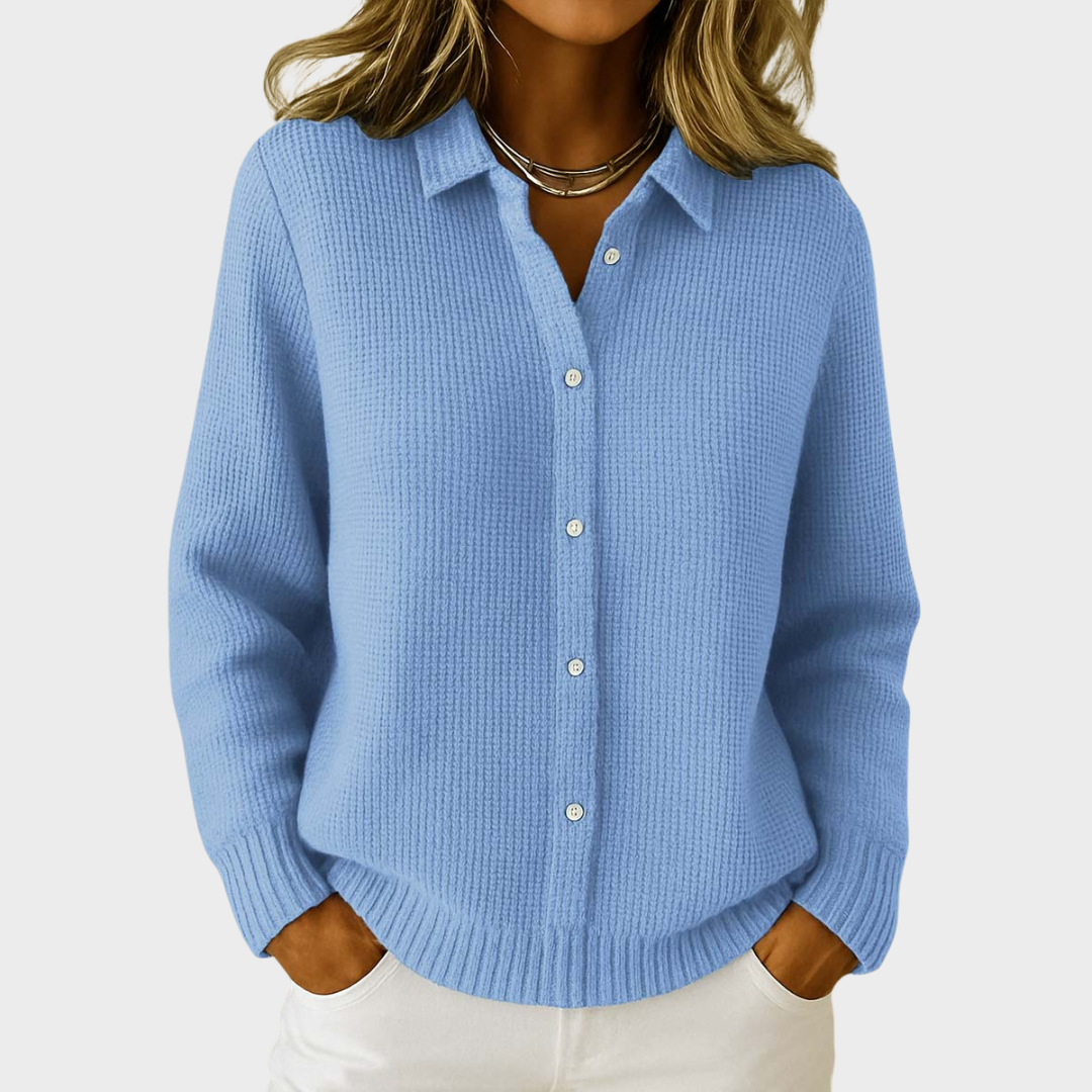 Tayla | Veste tricotée texturée avec boutons