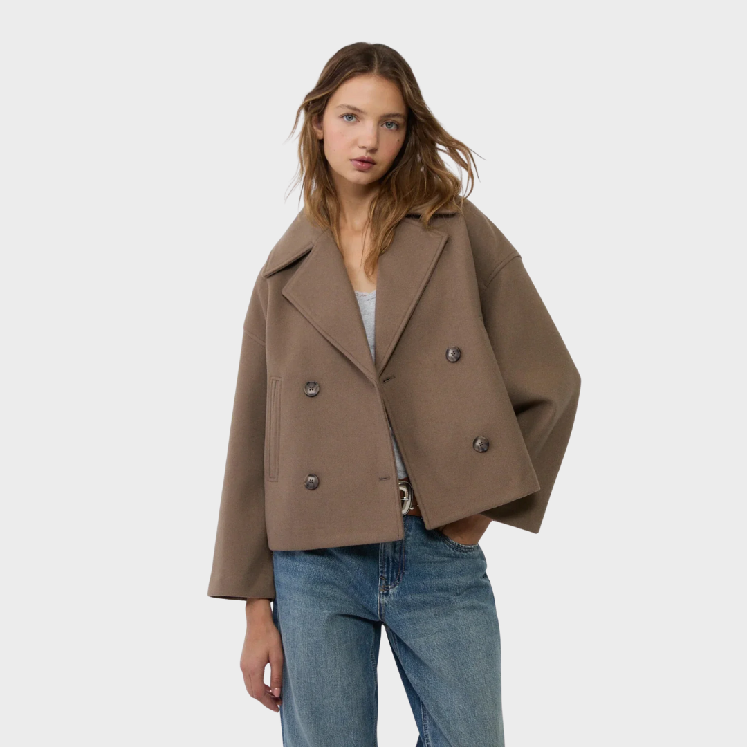Aria | Manteau Court en Laine pour l'Hiver