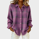 Mia | Cardigan en Maille à Rayures