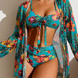 Glenda - Bikini avec jupe fleurie
