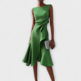 Claire™ | Robe midi élégante avec drapés