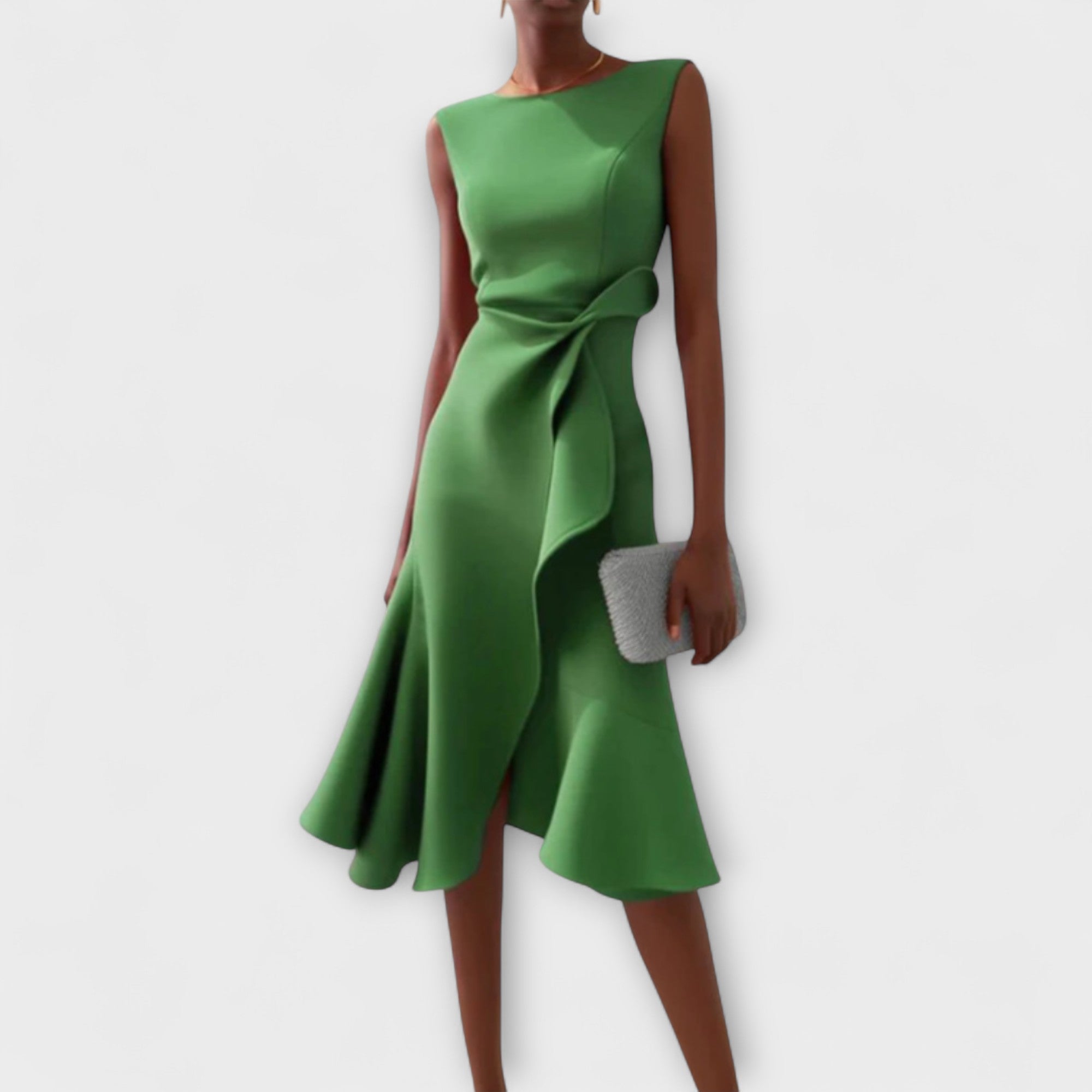 Claire™ | Robe midi élégante avec drapés