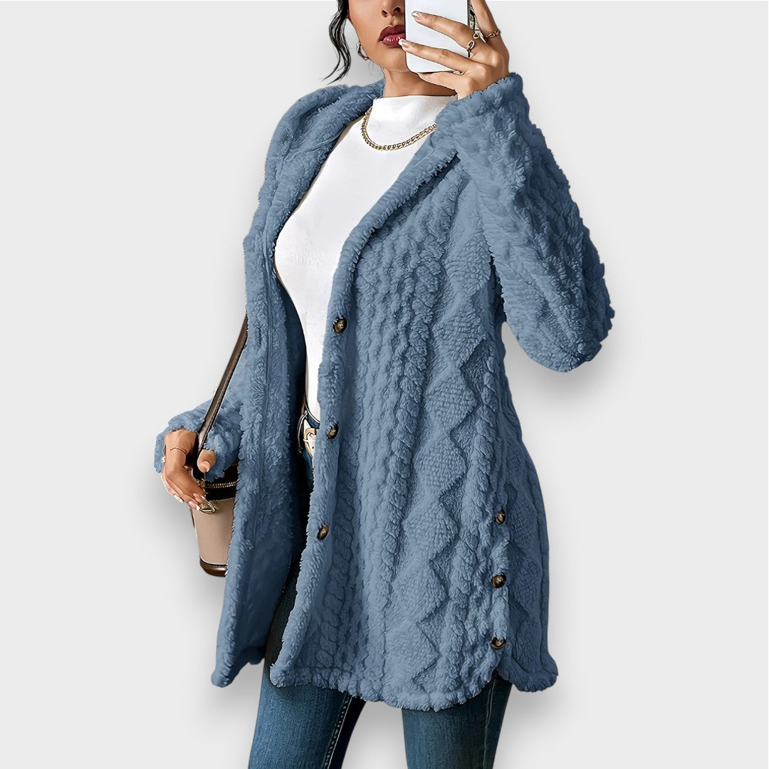 Charlotte | Cardigan en Peluche avec Capuche
