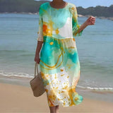 Keely | Robe Fleurie Coucher de Soleil