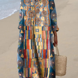 Calina | Robe Printanière Aérée à Manches Longues