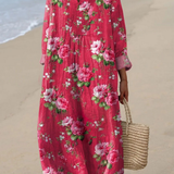 Wilma | Robe Printanière Aérée avec Manches Longues