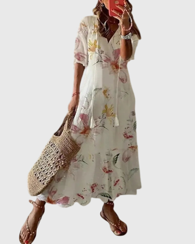 Amalia | Robe Maxi Vintage Bohème