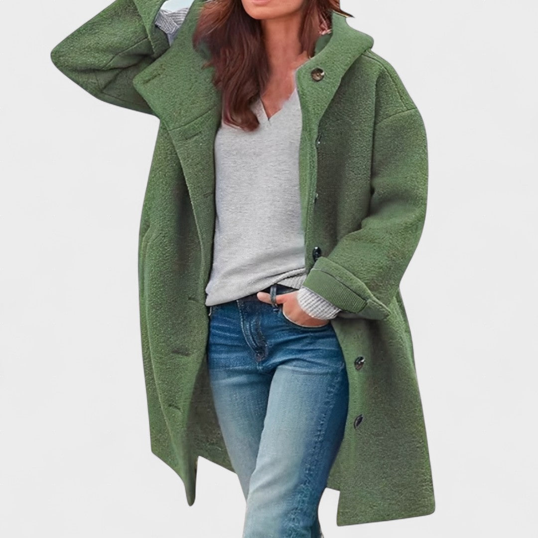 Ella | Manteau Confortable de Longueur Moyenne pour Usage Quotidien
