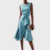 Claire™ | Robe midi élégante avec drapés