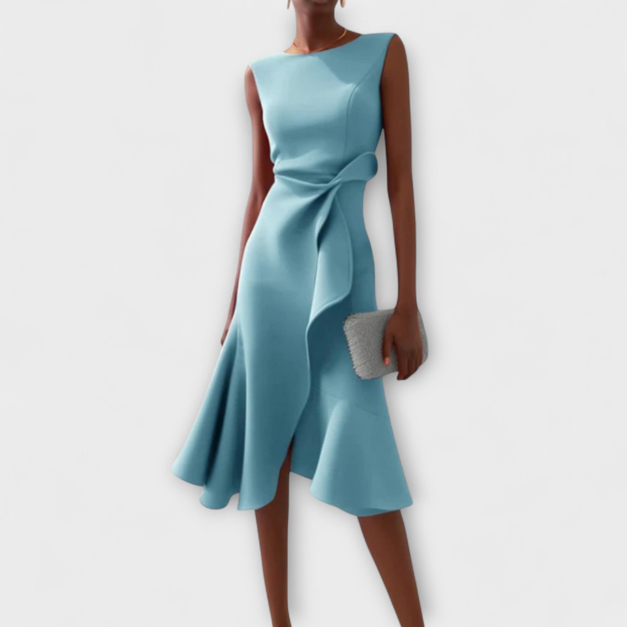 Claire™ | Robe midi élégante avec drapés