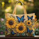 Sac Artisanale - Tournesols et Papillons Bleus