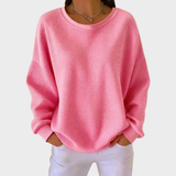 Nora | Pull en Coton Tricoté en Waffle d'Hiver avec Manches Longues