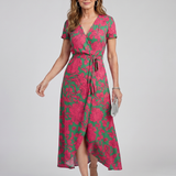 Priya | Robe midi à manches courtes et imprimé floral