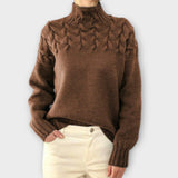 Eva - Pull Isolant avec Détail en Tricot de Corde