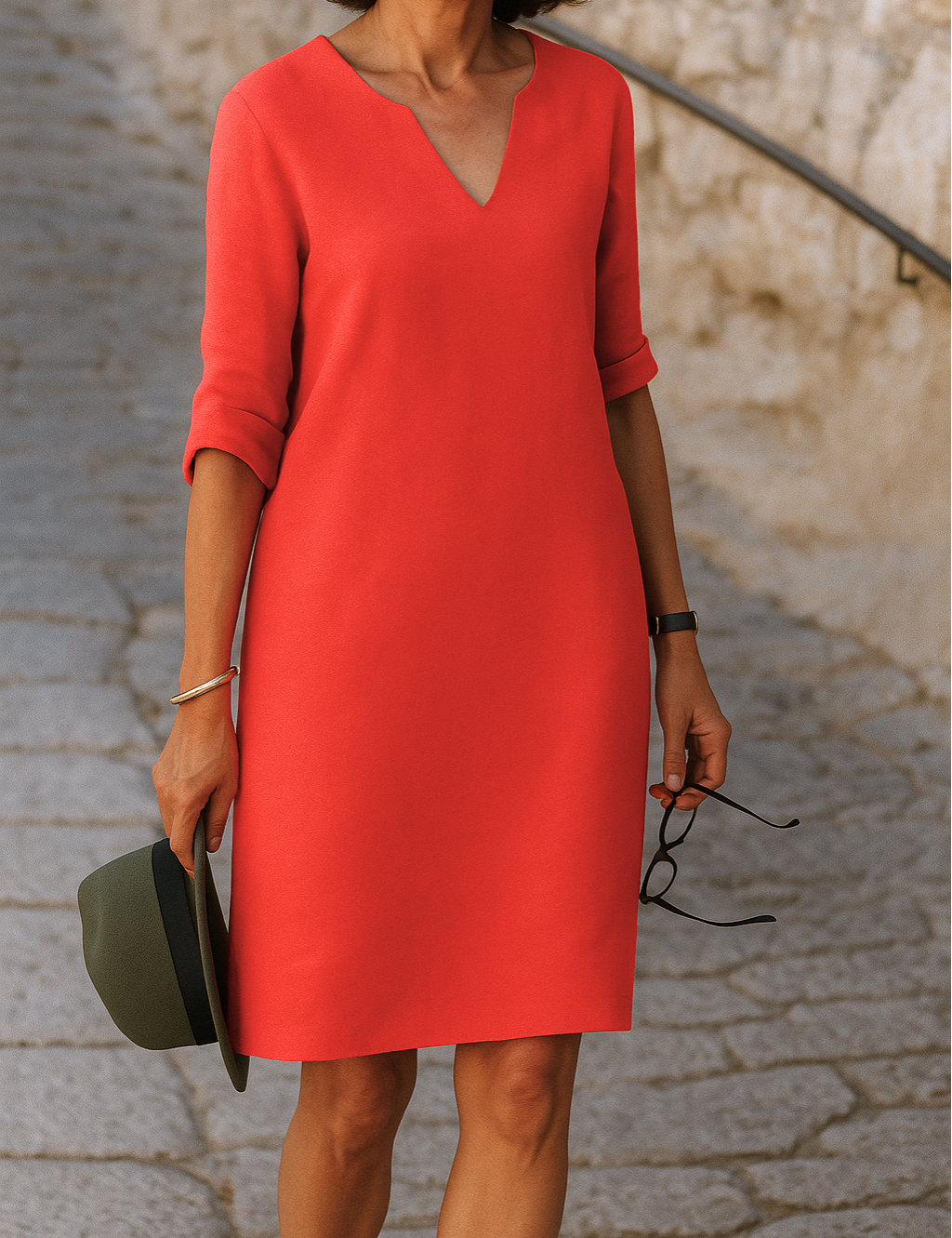 Rita™ | Robe élégante avec décolleté en V.