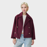 Aria | Manteau Court en Laine pour l'Hiver