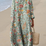 Soraya | Robe Printanière Aérée à Manches Longues