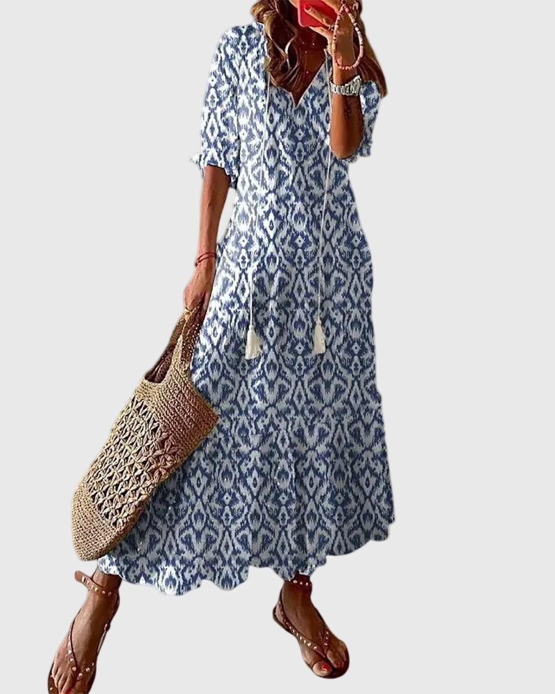 Amalia | Robe Maxi Vintage Bohème