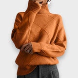 Remmy | Pull à Col Montant en Maille Structurée